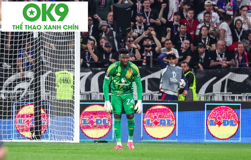 Sai lầm của Onana khiến MU đánh rơi chiến thắng trước Lyon ở Europa League